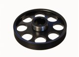 Torque Solution Lightweight Crank Pulley (Black): Hyundai Genesis Coupe 3.8 2010+ thumbnail 2