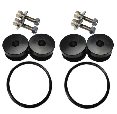 Torque Solution Billet Bumper Quick Release Kit (Red): Universal thumbnail 3