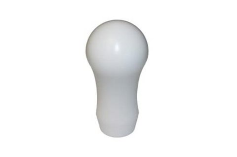 Torque Solution Delrin Tear Drop Tall Shift Knob (White): Universal 12x1.25 thumbnail 1