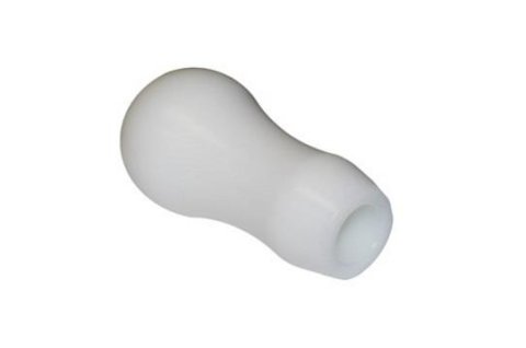 Torque Solution Delrin Tear Drop Tall Shift Knob (White): Universal 12x1.25 thumbnail 2