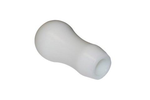 Torque Solution Delrin Tear Drop Tall Shift Knob (White): Universal 12x1.25 thumbnail 3