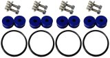 Torque Solution Billet Bumper Quick Release Kit Combo (Blue): Universal thumbnail 2