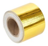 Torque Solution Gold Reflective Heat Tape 1.5in x 15ft thumbnail 1