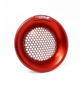 Torque Solution Billet Turbo Velocity Stack Shield For 4in Inlet - Red thumbnail 1