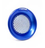 Torque Solution Billet Turbo Velocity Stack Shield For 4in Inlet - Blue thumbnail 1