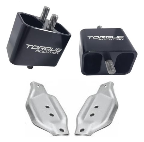 Torque Solution Solid Billet Engine Mounts w/ Mount Plates: 02-14 Subaru WRX / 04-17 STI thumbnail 4