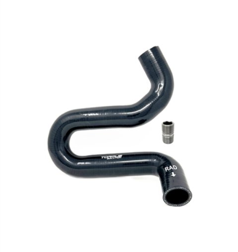 Torque Solution 2015+ Ford Mustang GT S550 Lower Radiator Hose / OEM Oil Cooler Delete Kit - Black