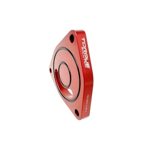 Torque Solution V2 Blow Off BOV Sound Plate (Red): Multiple Applications thumbnail 1