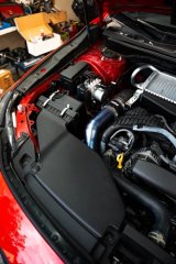 Torque Solution 2022+ Subaru WRX / 19-23 Subaru Ascent Titanium Top Mount Charge Pipe - Brushed thumbnail 4