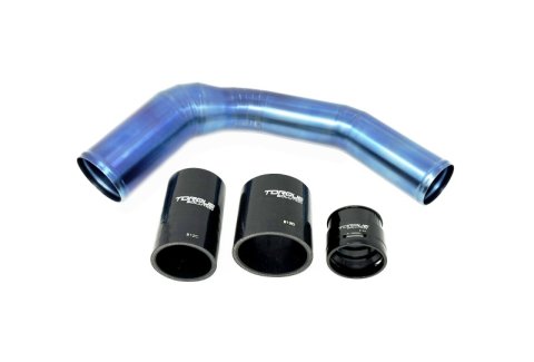 Torque Solution 2022+ Subaru WRX / 19-23 Subaru Ascent Titanium Top Mount Charge Pipe - Burnt Blue thumbnail 4