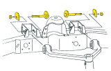 MOOG 01-03 Ford Explorer Sport Front Caster Camber Cam Kit thumbnail 3