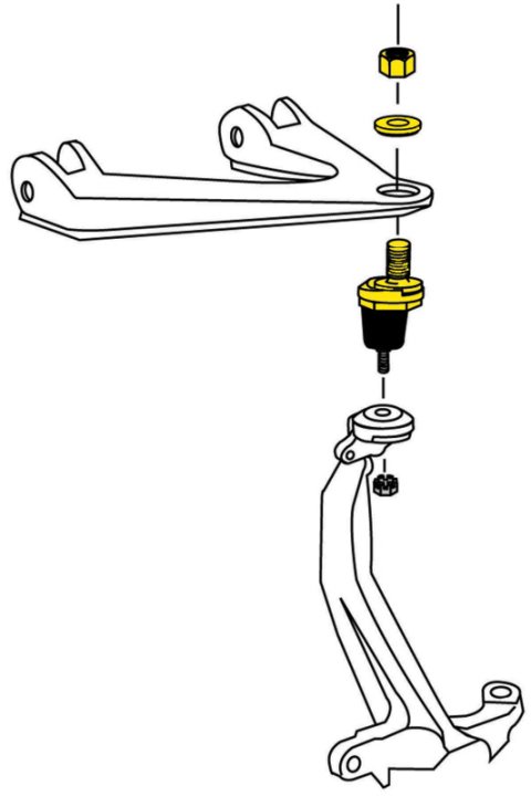 MOOG 04-14 Acura TSX Front Upper Ball Joint thumbnail 5