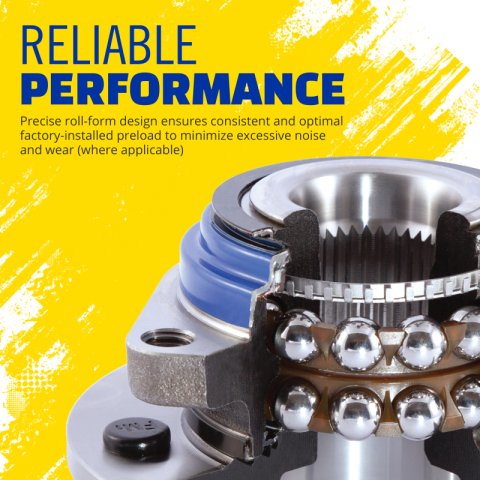 Moog Wheel Bearing and Hub Assemblies for 2015-2017 200, 2013-2016 DART - 515192 Assembly thumbnail 4