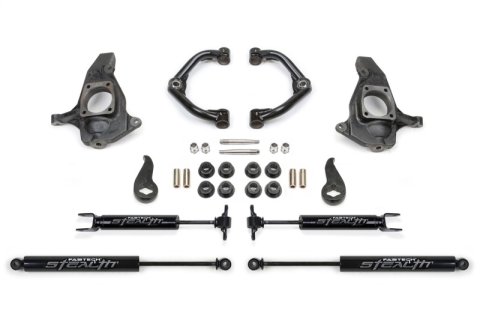 Fabtech 11-19 GM C/K2500HD/3500HD 4in Ultimate System w/Uniball UCA & Stealth Shocks thumbnail 1