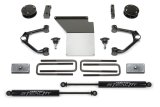 Fabtech 14-18 GM K1500 w/OE Alum. UCA 4in Budget UCA System w/Rear Stealth Shocks thumbnail 1