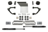 Fabtech 14-18 GM K1500 w/OE Alum. UCA 4in Uniball UCA System w/Rear Stealth Shocks thumbnail 1