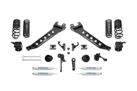Fabtech 14-18 Ram 2500 4WD 7in Radius Arm System - Component Box 3 w/Performance Shock Absorbers