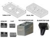 Fabtech 2in Rear Leaf Spring Block Kit - 3/4in Pin thumbnail 2