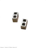 Fabtech 4in Front Leaf Spring Block Kit - 2.5in Wide w/Bump Stop thumbnail 2