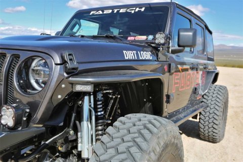 Fabtech 18-21 Jeep JL 4WD Front Steel Tube Fenders thumbnail 3