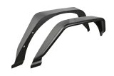 Fabtech 18-21 Jeep JL 4WD Rear Steel Tube Fenders - Textured Black thumbnail 1