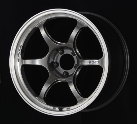 Advan RG-D2 17x7.5 +38 4x100 Machining and Racing Hyper Black Wheel thumbnail 2
