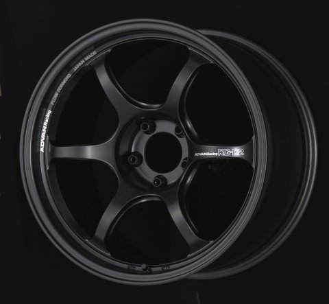 Advan RG-D2 15x6 +45 4x100 Semi Gloss Black Wheel thumbnail 2