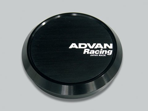 Advan Flat 73mm Center Cap - Black thumbnail 1