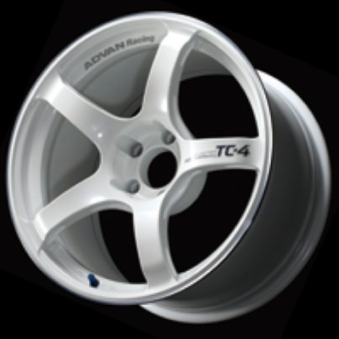 Advan TC4 16x7.0 +42 4x100 Racing White Metallic and Ring Wheel