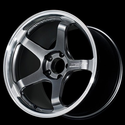 Advan GT Beyond 17x8.0 +45 5x114.3 Machined Hyper Platinum Black thumbnail 2