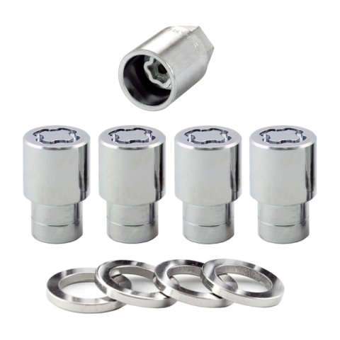 McGard Wheel Lock Nut Set - 4pk. (Reg. Shank Seat) 1/2-20 / 13/16 Hex / 1.38in. Length - Chrome thumbnail 5