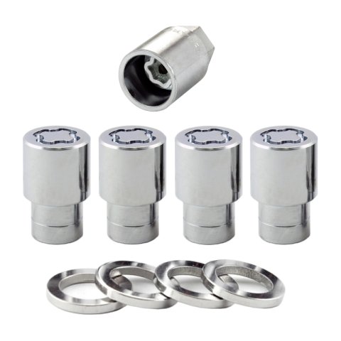 McGard Wheel Lock Nut Set - 4pk. (Reg. Shank Seat) 1/2-20 / 13/16 Hex / 1.38in. Length - Chrome thumbnail 8