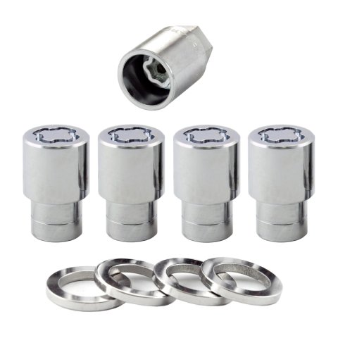 McGard Wheel Lock Nut Set - 4pk. (Reg. Shank Seat) 7/16-20 / 13/16 Hex / 1.38in. Length - Chrome thumbnail 8