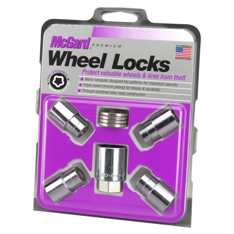 McGard Wheel Lock Nut Set - 4pk. (Reg. Shank Seat) 7/16-20 / 13/16 Hex / 1.38in. Length - Chrome thumbnail 9