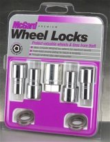 McGard Wheel Lock Nut Set - 4pk. (Long Shank Seat) 7/16-20 / 13/16 Hex / 1.75in. Length - Chrome thumbnail 3
