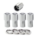 McGard Wheel Lock Nut Set - 4pk. (Long Shank Seat) 7/16-20 / 13/16 Hex / 1.75in. Length - Chrome thumbnail 8