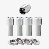 McGard Wheel Lock Nut Set - 4pk. (X-Long Shank) 7/16-20 / 13/16 Hex / 2.165in. Length - Chrome thumbnail 8