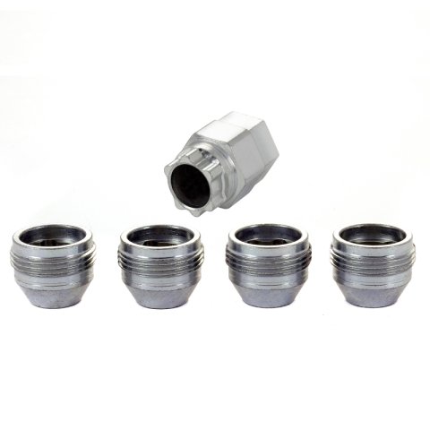 McGard Wheel Lock Nut Set - 4pk. (Under Hub Cap / Cone Seat) 1/2-20 / 3/4 & 13/16 Hex / .775in. L thumbnail 4
