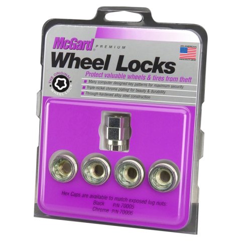 McGard Wheel Lock Nut Set - 4pk. (Under Hub Cap / Cone Seat) 1/2-20 / 3/4 & 13/16 Hex / .775in. L thumbnail 5