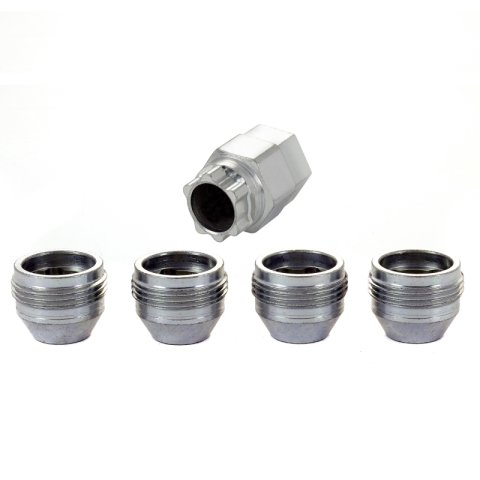 McGard Wheel Lock Nut Set - 4pk. (Under Hub Cap / Cone Seat) M12X1.5 / 19mm & 21mm Hex / .775in. L thumbnail 1