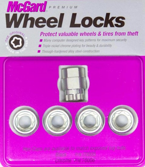 McGard Wheel Lock Nut Set - 4pk. (Under Hub Cap / Cone Seat) M12X1.5 / 19mm & 21mm Hex / .775in. L thumbnail 8