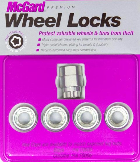 McGard Wheel Lock Nut Set - 4pk. (Under Hub Cap / Cone Seat) M14X1.5 / 22mm Hex / .893in. Length thumbnail 7