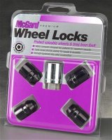 McGard Wheel Lock Nut Set - 4pk. (Cone Seat) 1/2-20 / 3/4 & 13/16 Dual Hex / 1.28in. Length - Black thumbnail 3