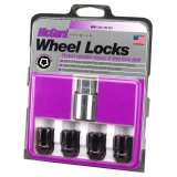 McGard Wheel Lock Nut Set - 4pk. (Cone Seat) 1/2-20 / 3/4 & 13/16 Dual Hex / 1.28in. Length - Black thumbnail 8