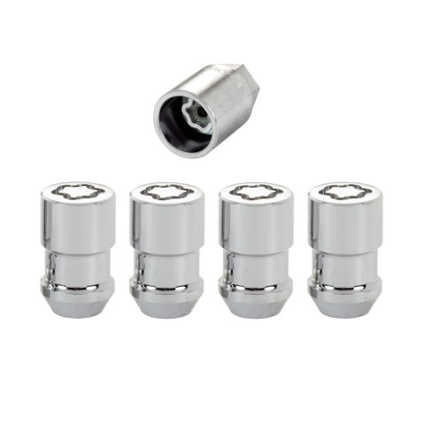 McGard Wheel Lock Nut Set - 4pk. (Cone Seat) 1/2-20 RH-LH / 13/16 Hex / 1.46in. Length - Chrome thumbnail 1