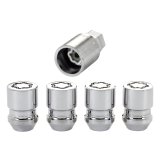 McGard Wheel Lock Nut Set - 4pk. (Cone Seat) 1/2-20 / 3/4 & 13/16 Dual Hex / 1.28in. Length - Chrome thumbnail 3