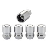 McGard Wheel Lock Nut Set - 4pk. (Cone Seat) 1/2-20 / 3/4 & 13/16 Dual Hex / 1.28in. Length - Chrome thumbnail 6