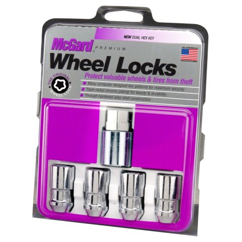 McGard Wheel Lock Nut Set - 4pk. (Cone Seat) 1/2-20 / 3/4 & 13/16 Dual Hex / 1.66in. Length - Chrome thumbnail 6