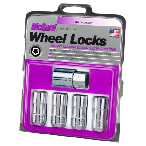 McGard Wheel Lock Nut Set - 4pk. (Cone Seat) M14X1.5 / 21mm & 22mm Dual Hex / 1.965in. L - Chrome thumbnail 2