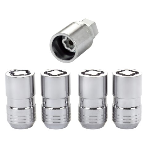 McGard Wheel Lock Nut Set - 4pk. (Cone Seat) M14X1.5 / 21mm & 22mm Dual Hex / 1.639in. L - Chrome thumbnail 4